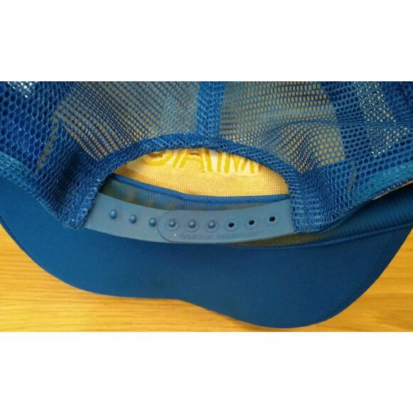 Vintage Maui Hawaii Blue And Yellow Trucker Snap Back Hat Good Leaf - Picture 5 of 5